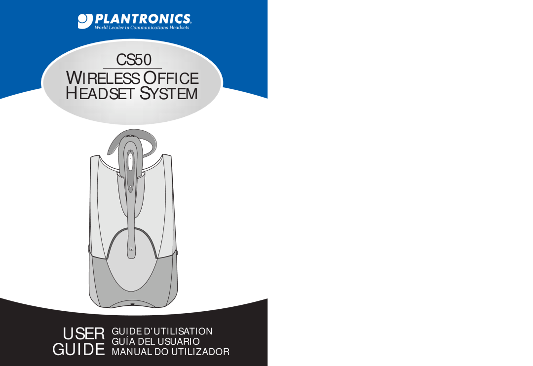 Plantronics CS50 manual do utilizador User Guide, Wireless Office Headset System 