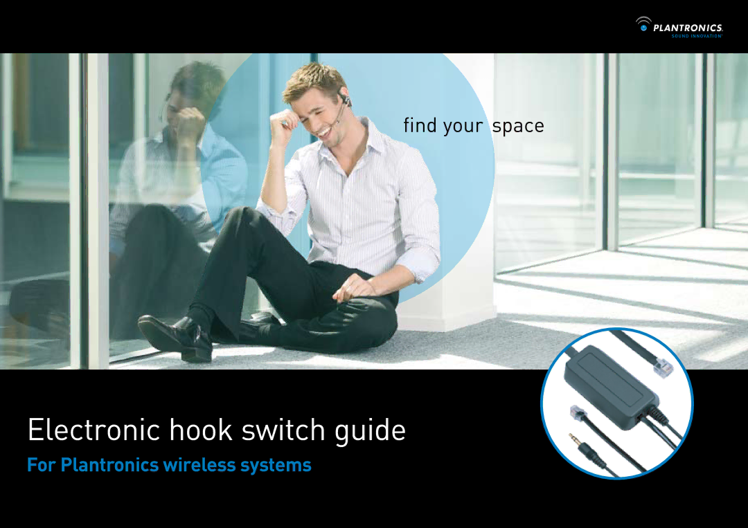 Plantronics CS60 manual Electronic hook switch guide 