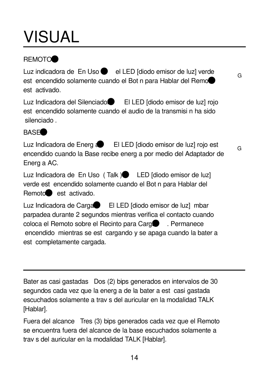 Plantronics 47349-01, CT10 manual Sugerencias Audiovisuales, Remoto 