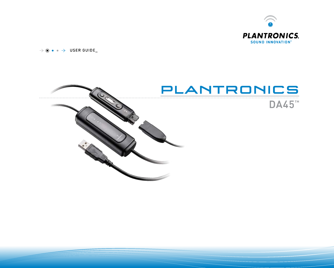Plantronics manual Plantronics, DA45TM 