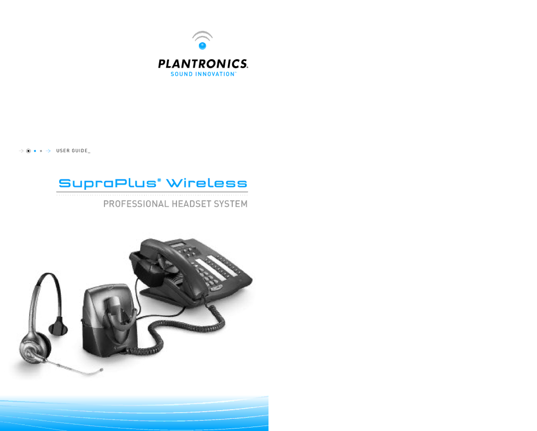 Plantronics Headset System manual SupraPlus Wireless 