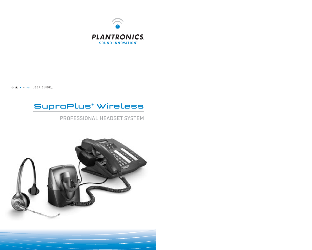 Plantronics manual SupraPlus Wireless, Professional Headset System 