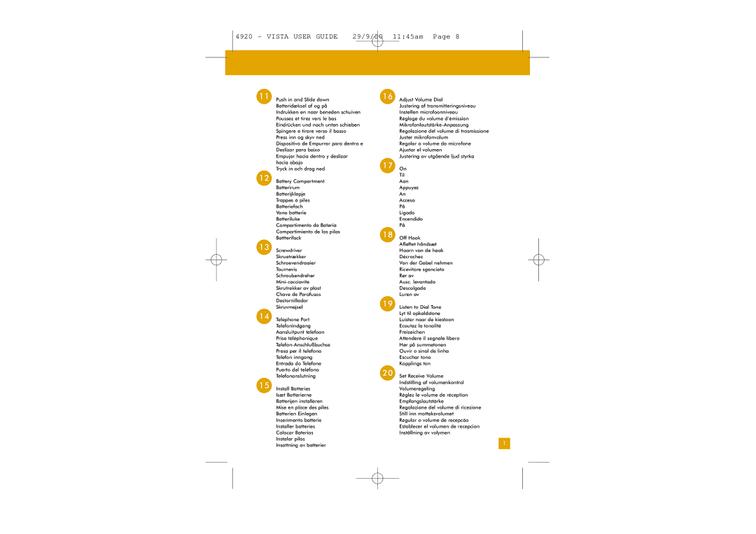 Plantronics M12 manual Vista User Guide 