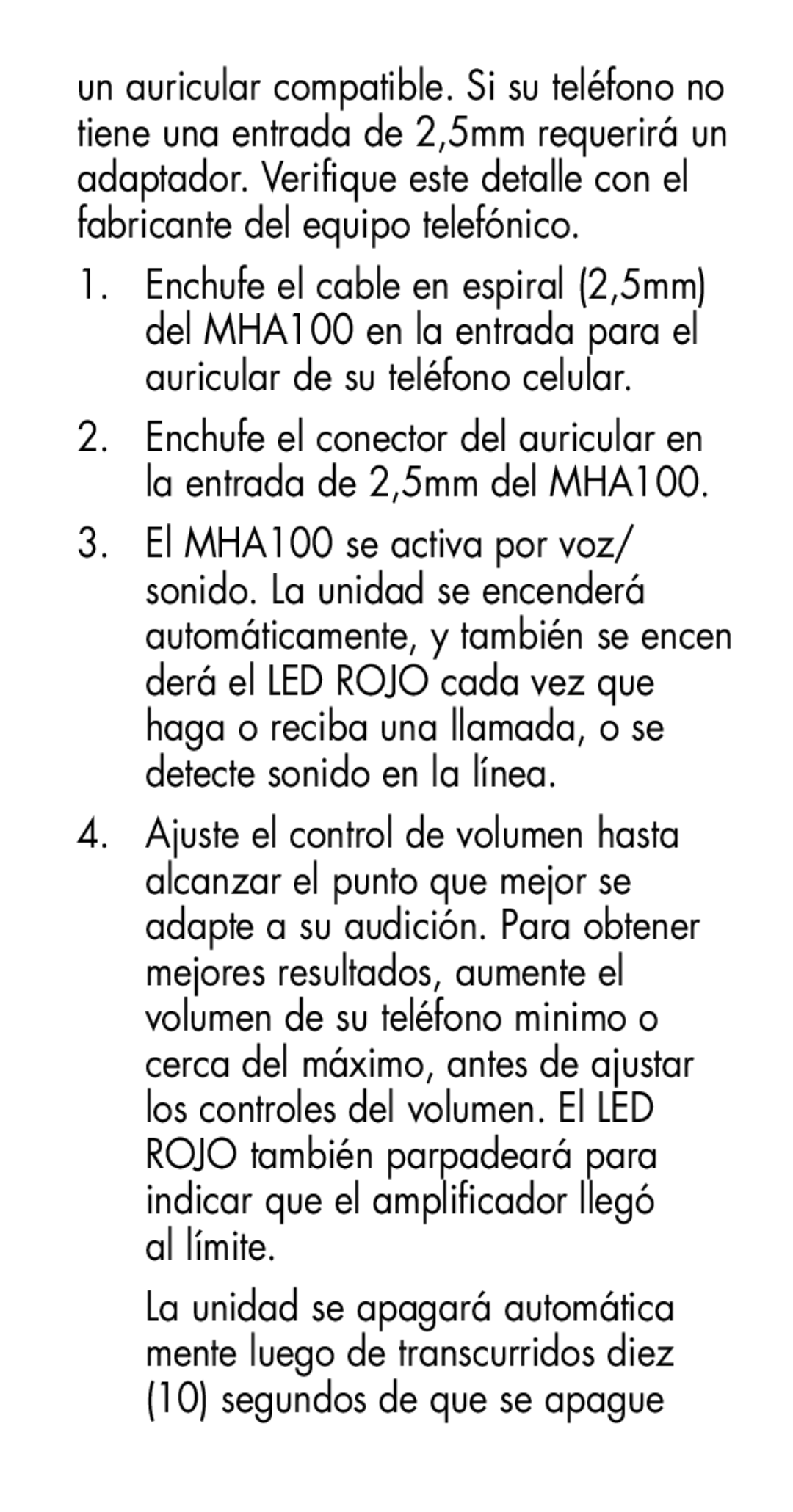 Plantronics MHA100 manual 