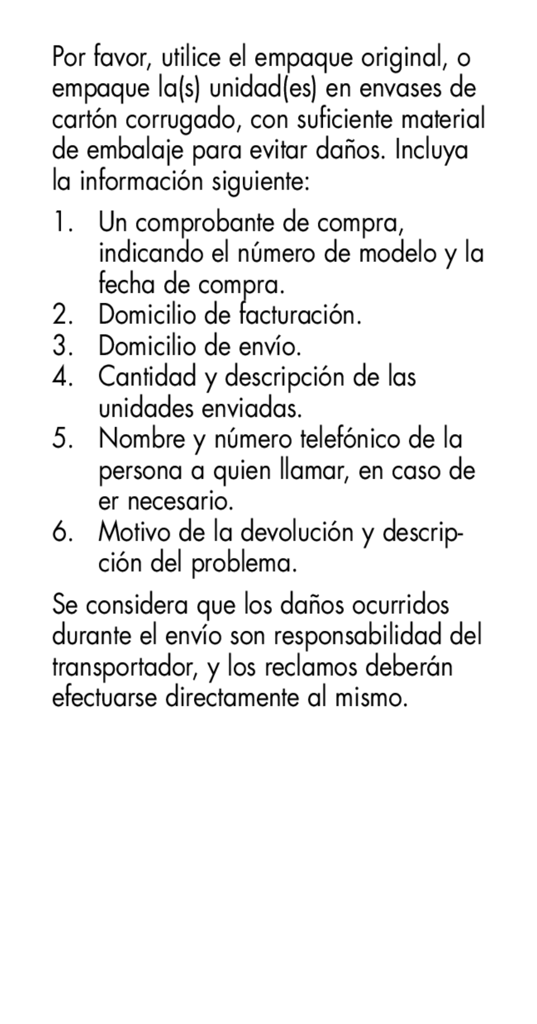 Plantronics MHA100 manual Domicilio de facturación Domicilio de envío 