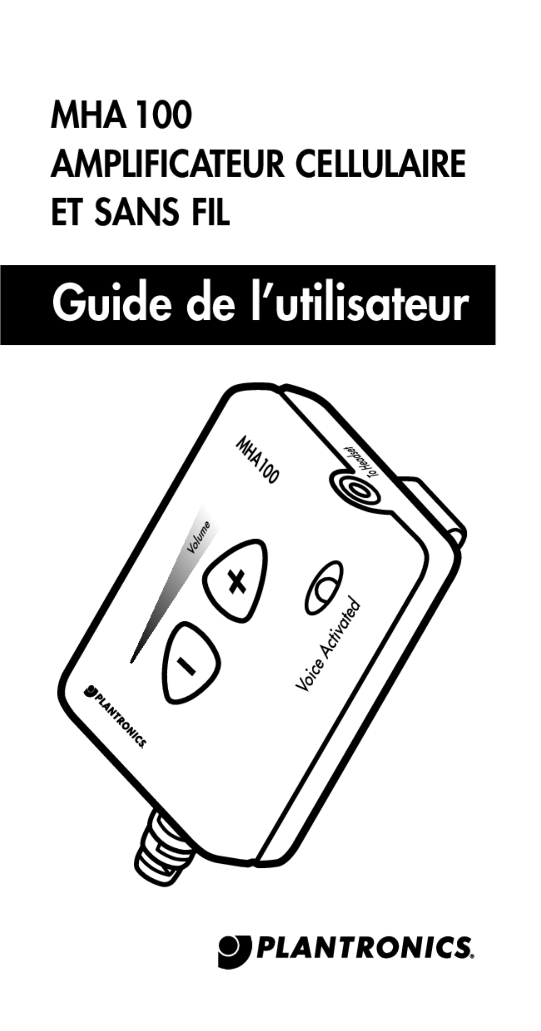 Plantronics MHA100 manual Guide de l’utilisateur 