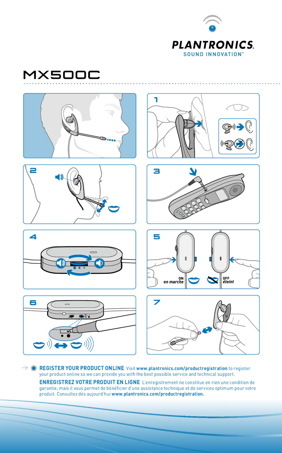 Plantronics MX500C manual 