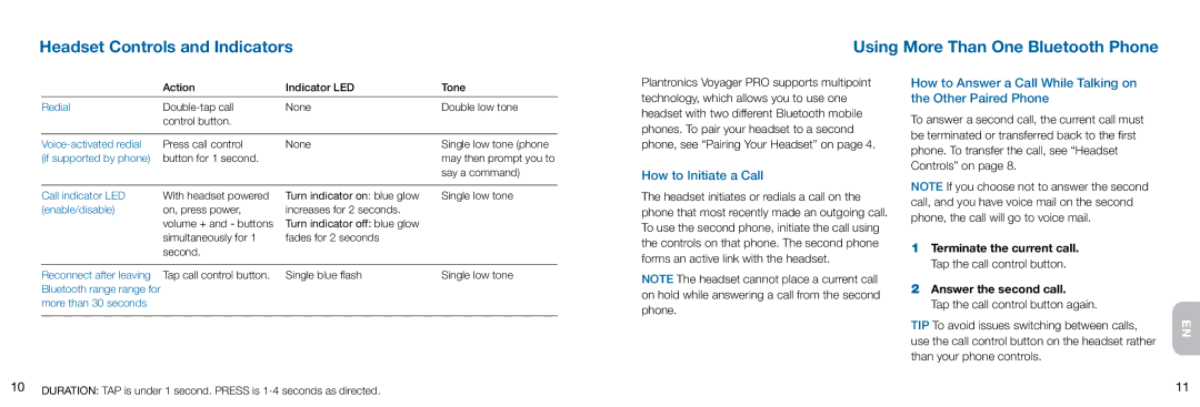 Plantronics Voyager manual How to Initiate a Call 