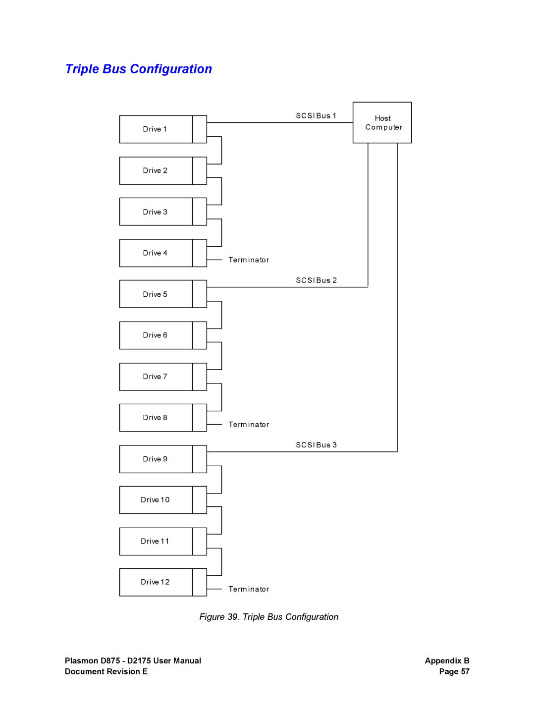 Plasmon D875, D2175 user manual Triple Bus Configuration 