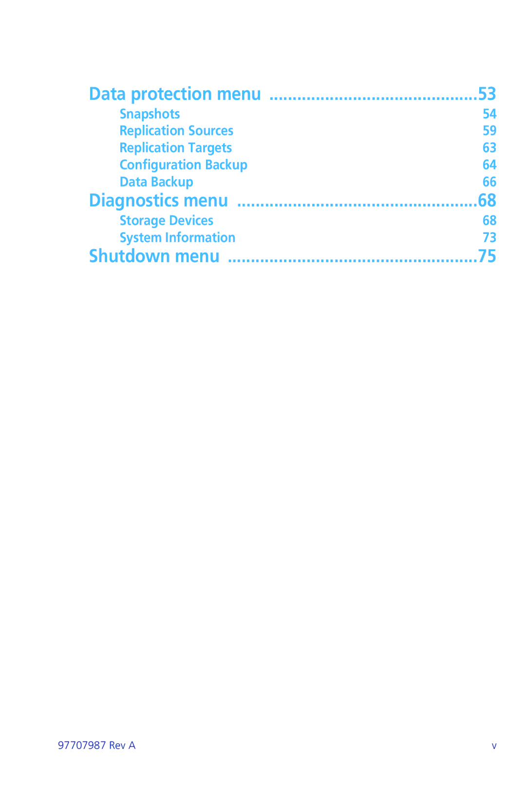 Plasmon ii 97707987 Rev A manual Shutdown menu 