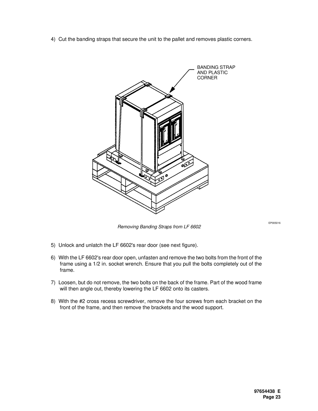 Plasmon LF 6602 user manual Removing Banding Straps from LF 