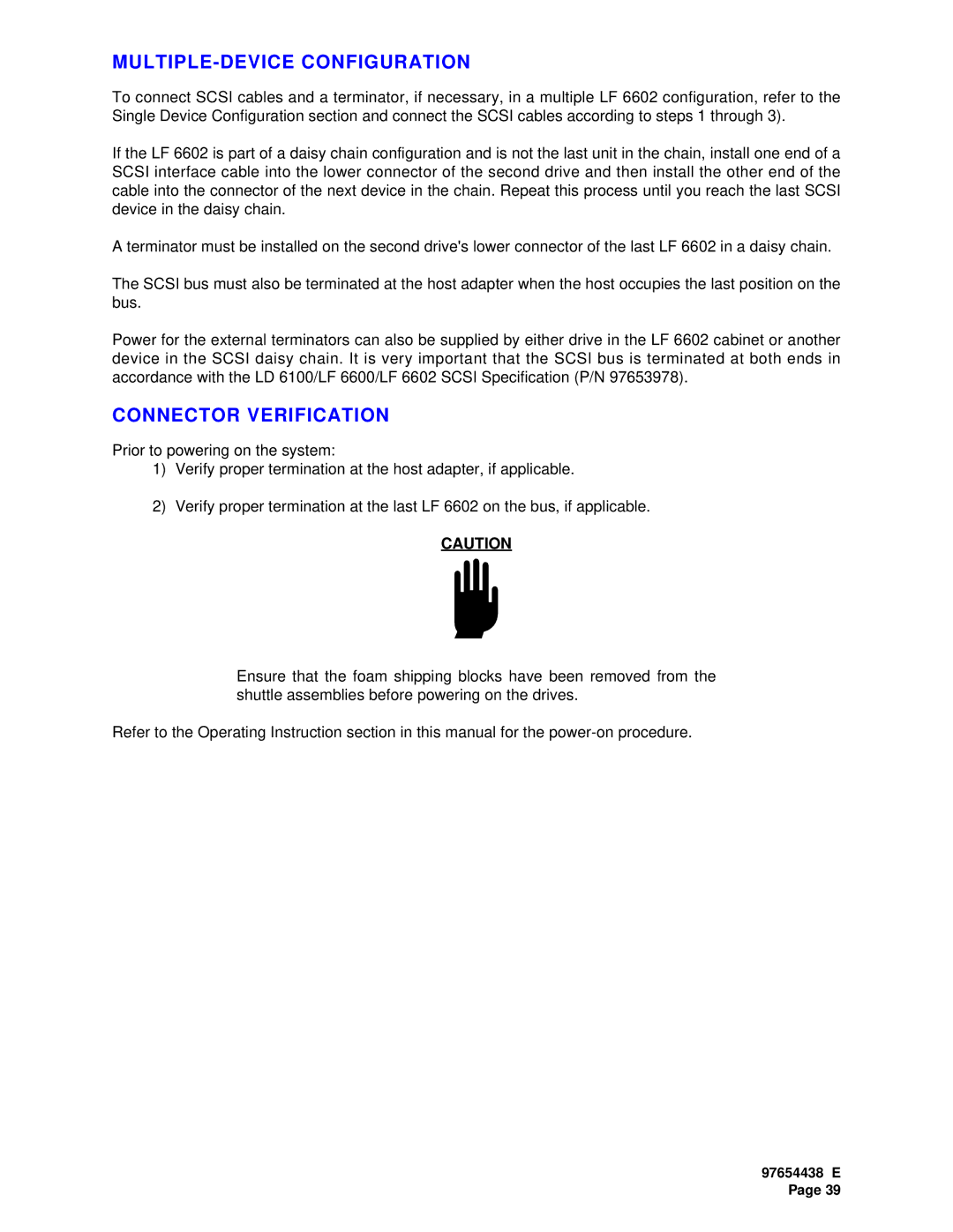 Plasmon LF 6602 user manual MULTIPLE-DEVICE Configuration, Connector Verification 