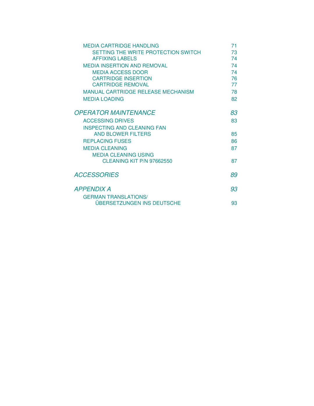 Plasmon LF 6602 user manual Accessories Appendix a 