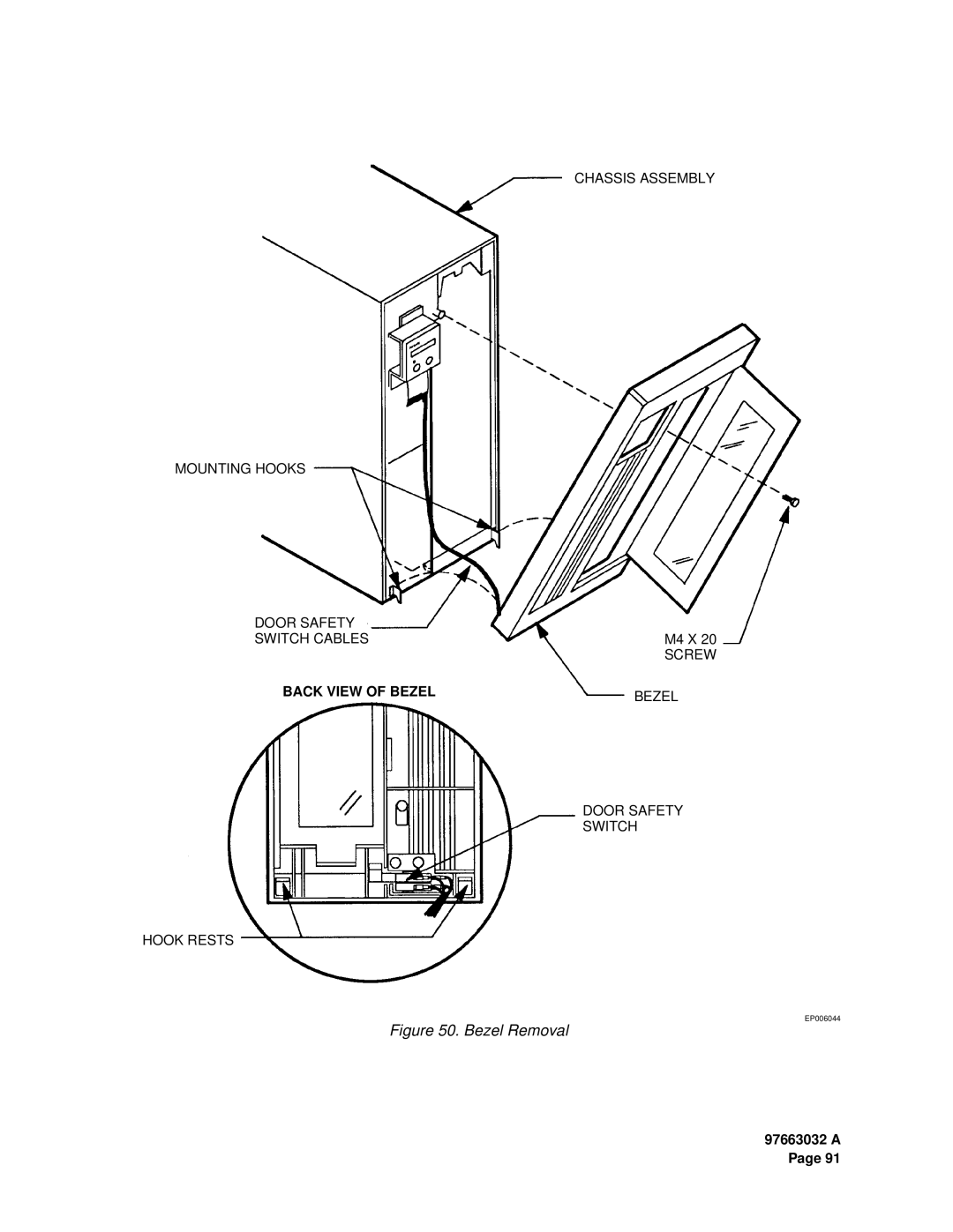 Plasmon LF 8600 user manual Bezel Removal 