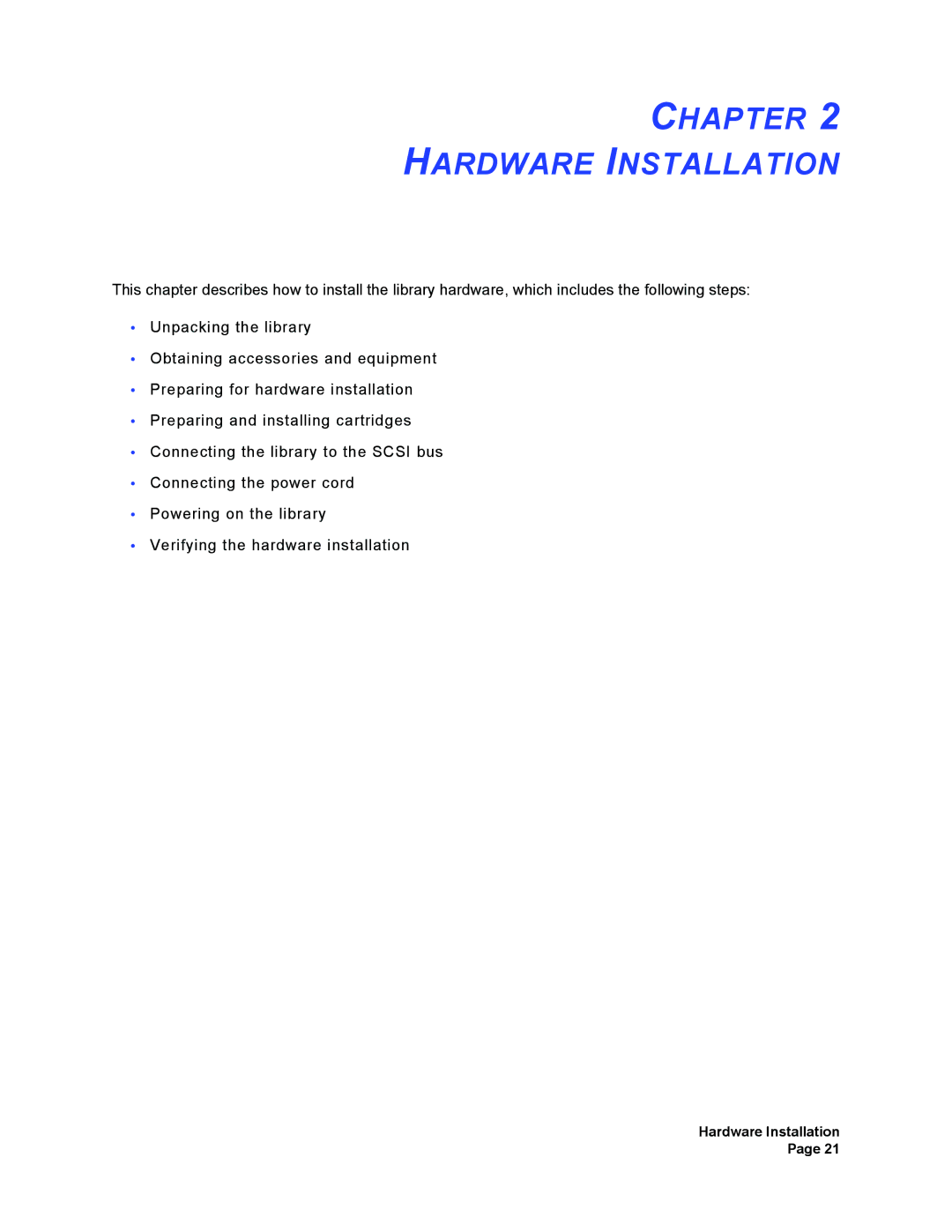 Plasmon V15 manual Chapter Hardware Installation 