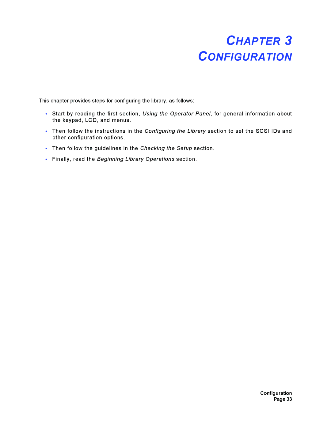 Plasmon V15 manual Chapter Configuration 