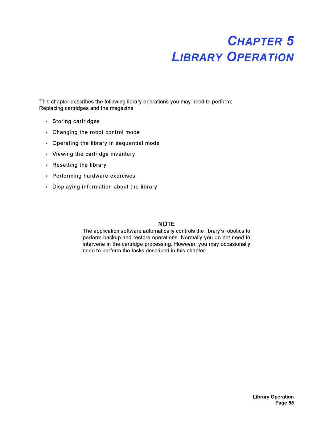 Plasmon V15 manual Chapter Library Operation 