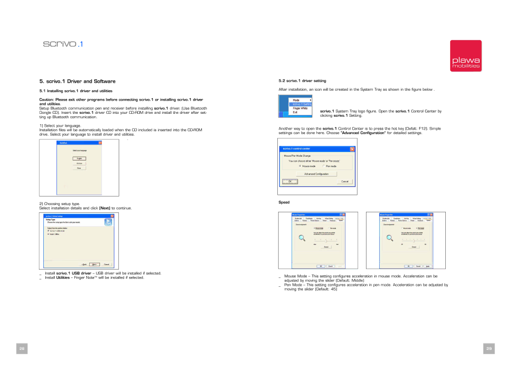 Plawa manual Scrivo.1 Driver and Software, 2529 