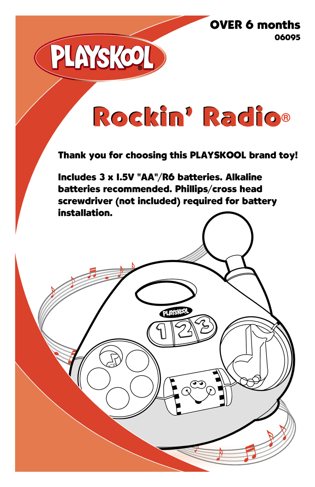 Playskool 06095 manual Rockin’ Radio 