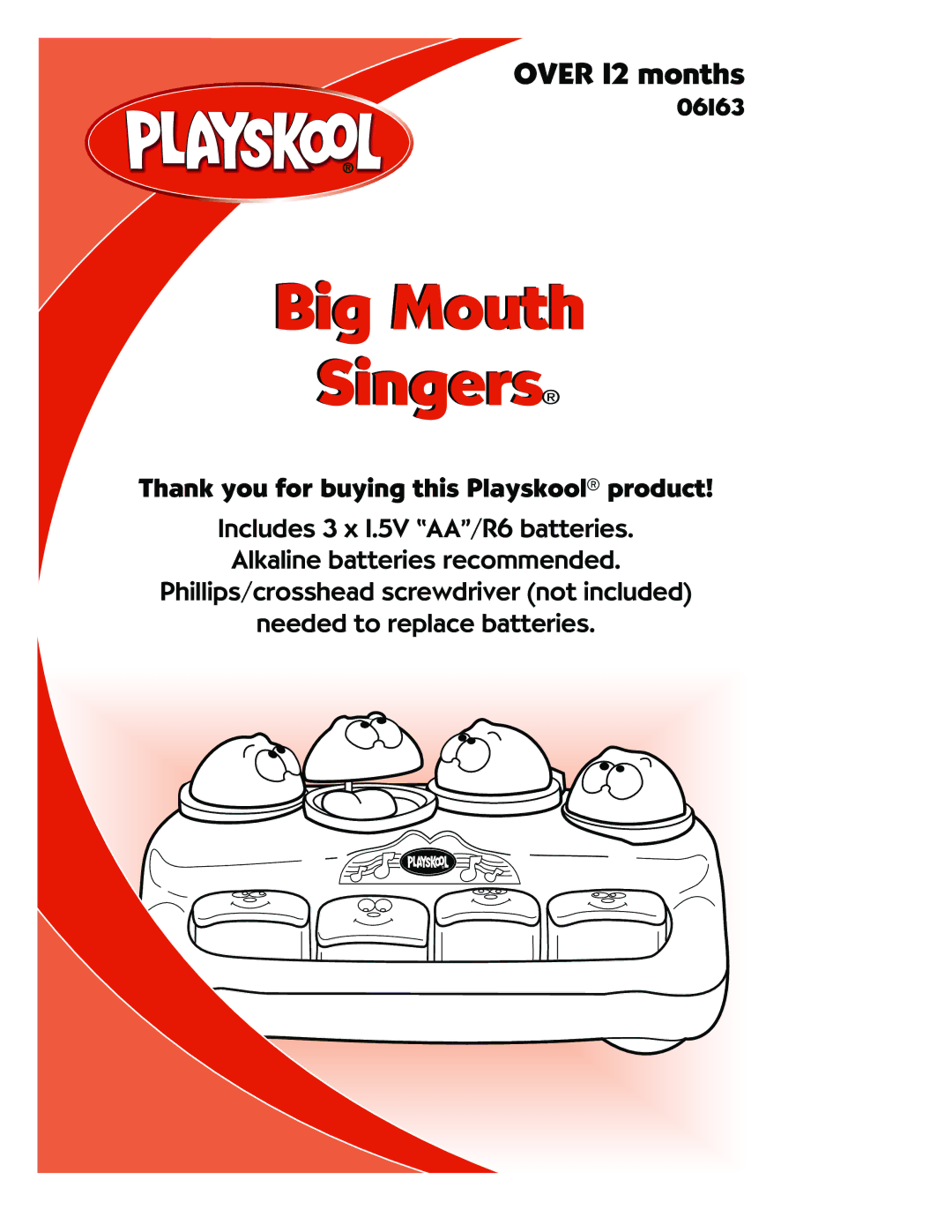 Playskool 06163 manual Big Mouth Singers 