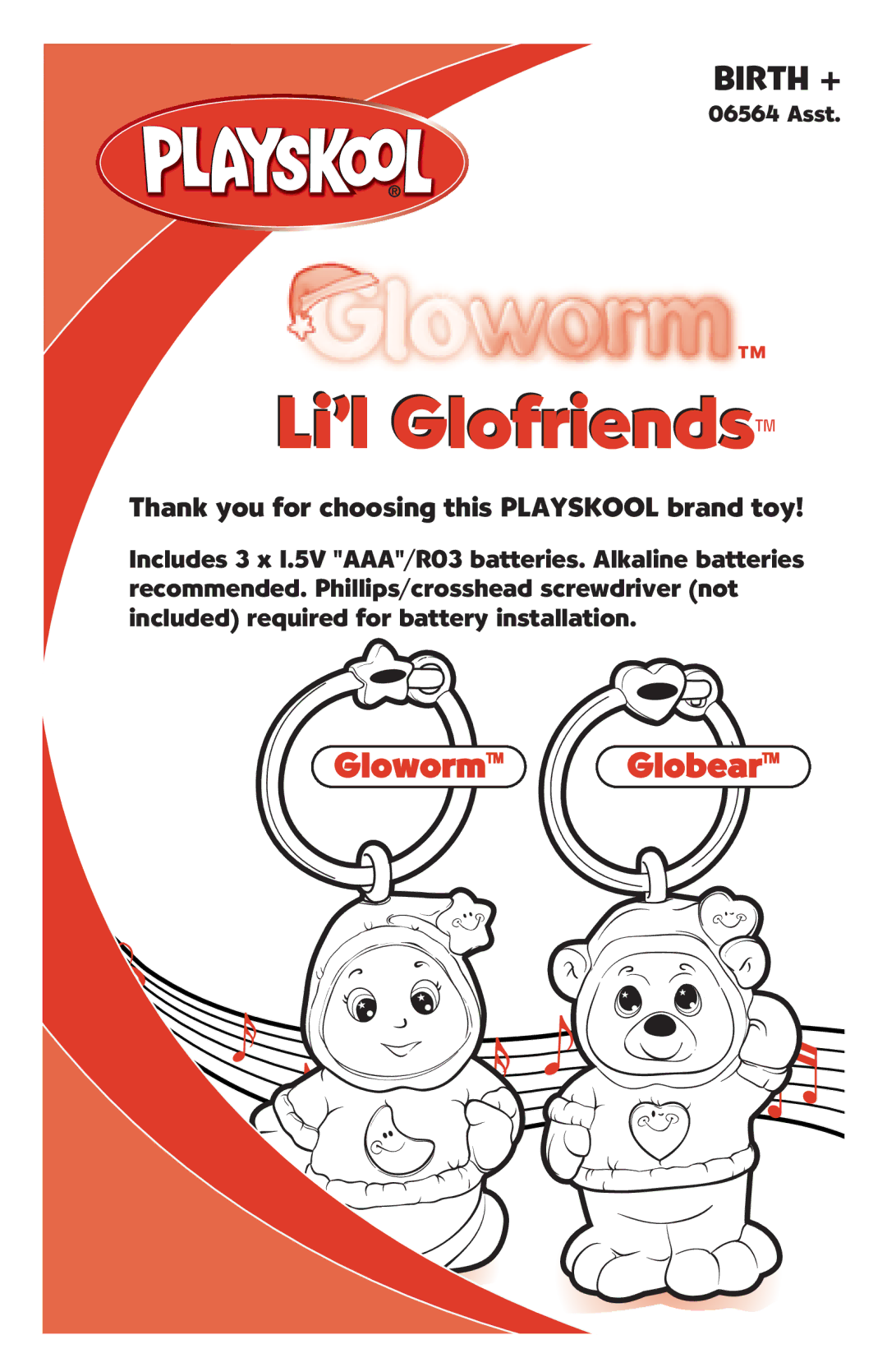 Playskool 06564 manual Li’l Glofriends 