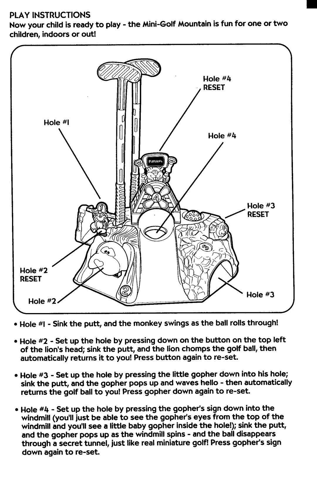 Playskool 50013 manual 