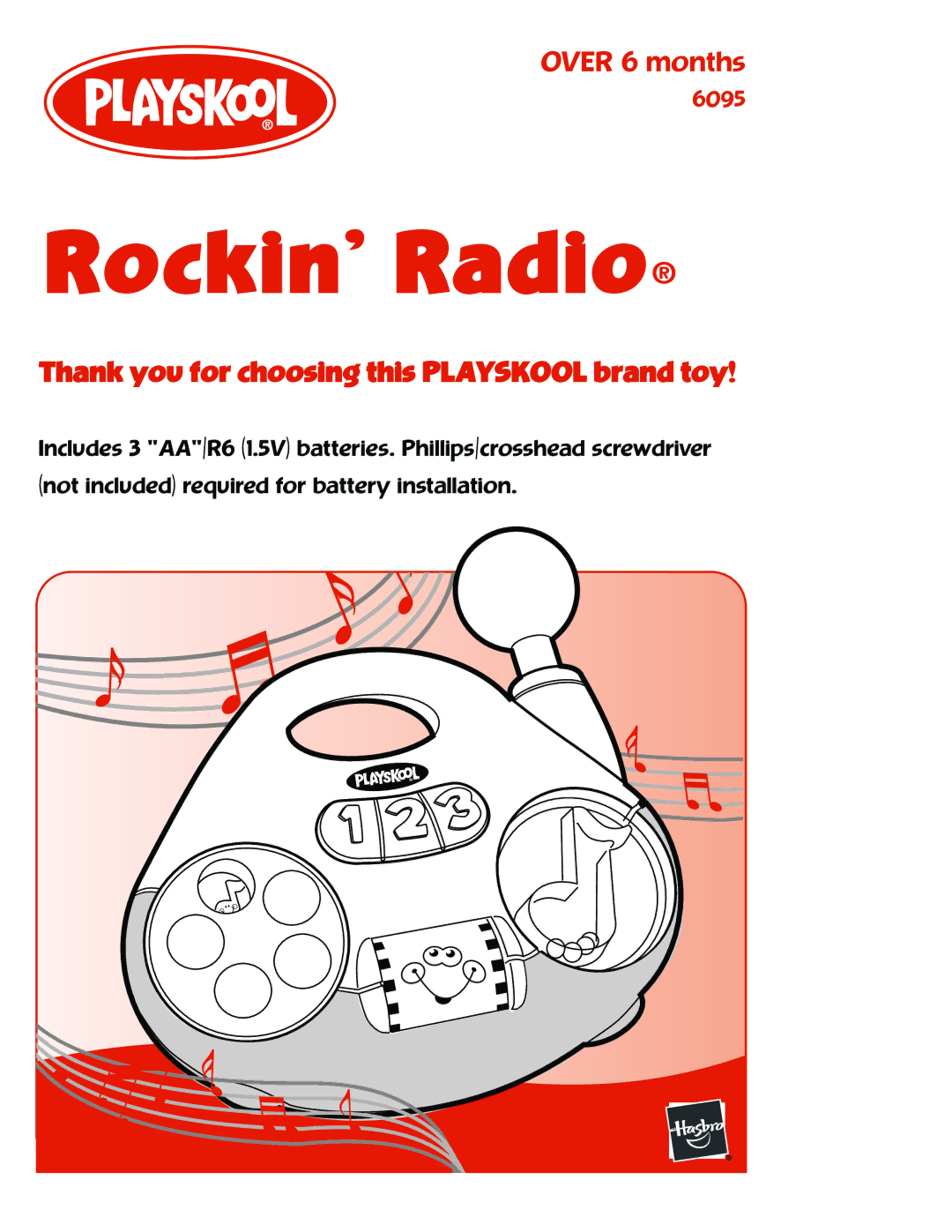 Playskool 6095 manual Rockin’ Radio 