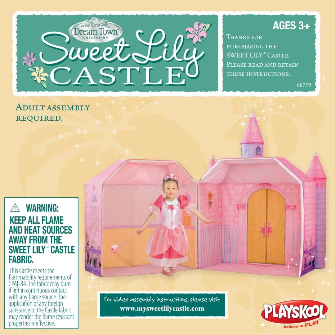 Playskool 68779 manual Adult assembly required, This Castle meets 