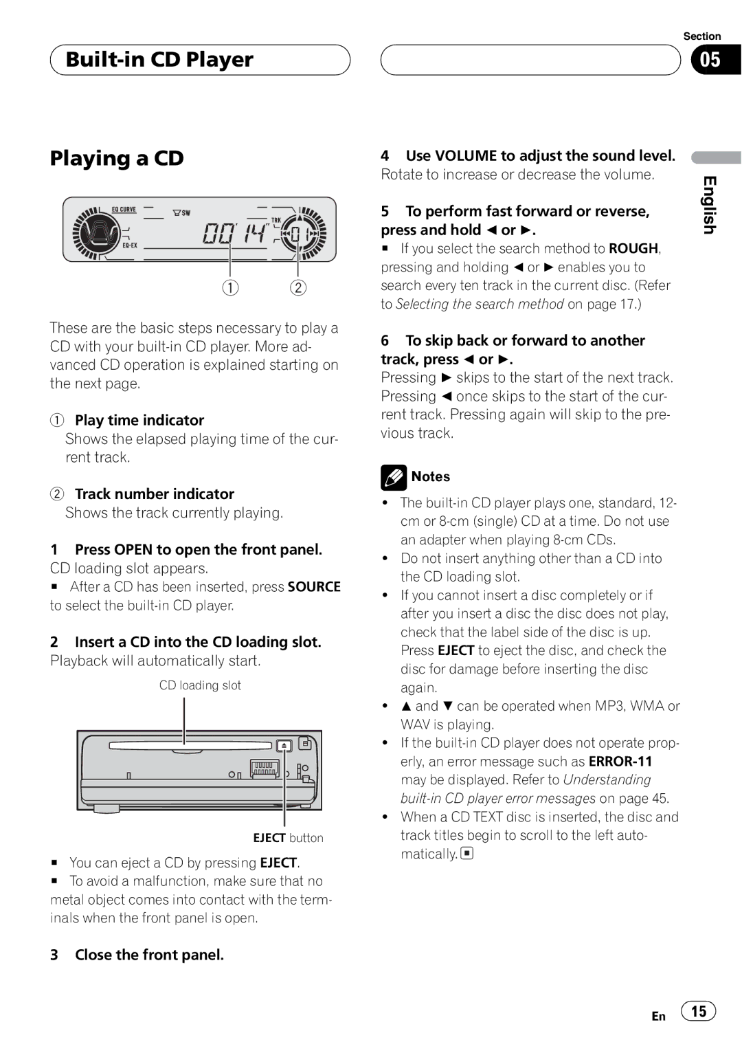 Playtex DEH-P560MP operation manual 