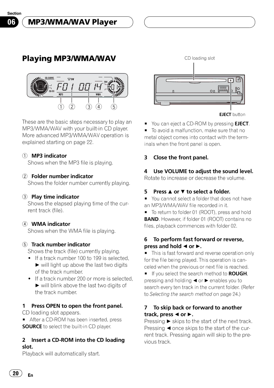 Playtex DEH-P560MP operation manual 3 4 