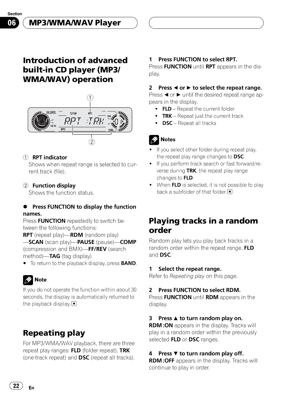 Playtex DEH-P560MP operation manual 