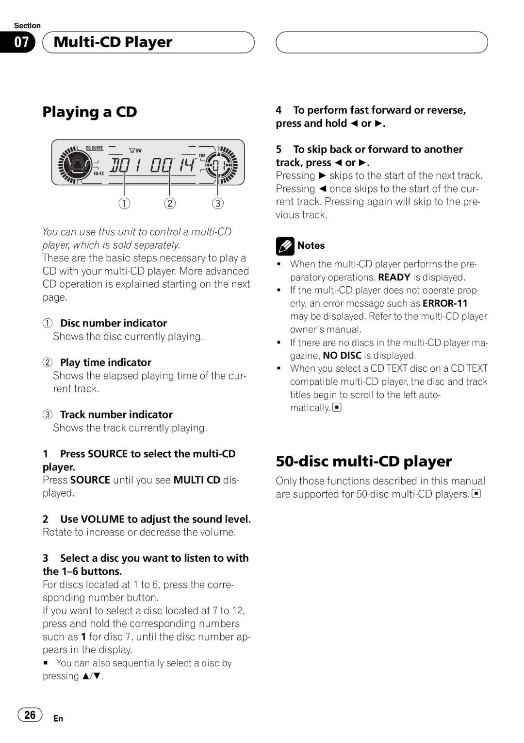 Playtex DEH-P560MP operation manual 