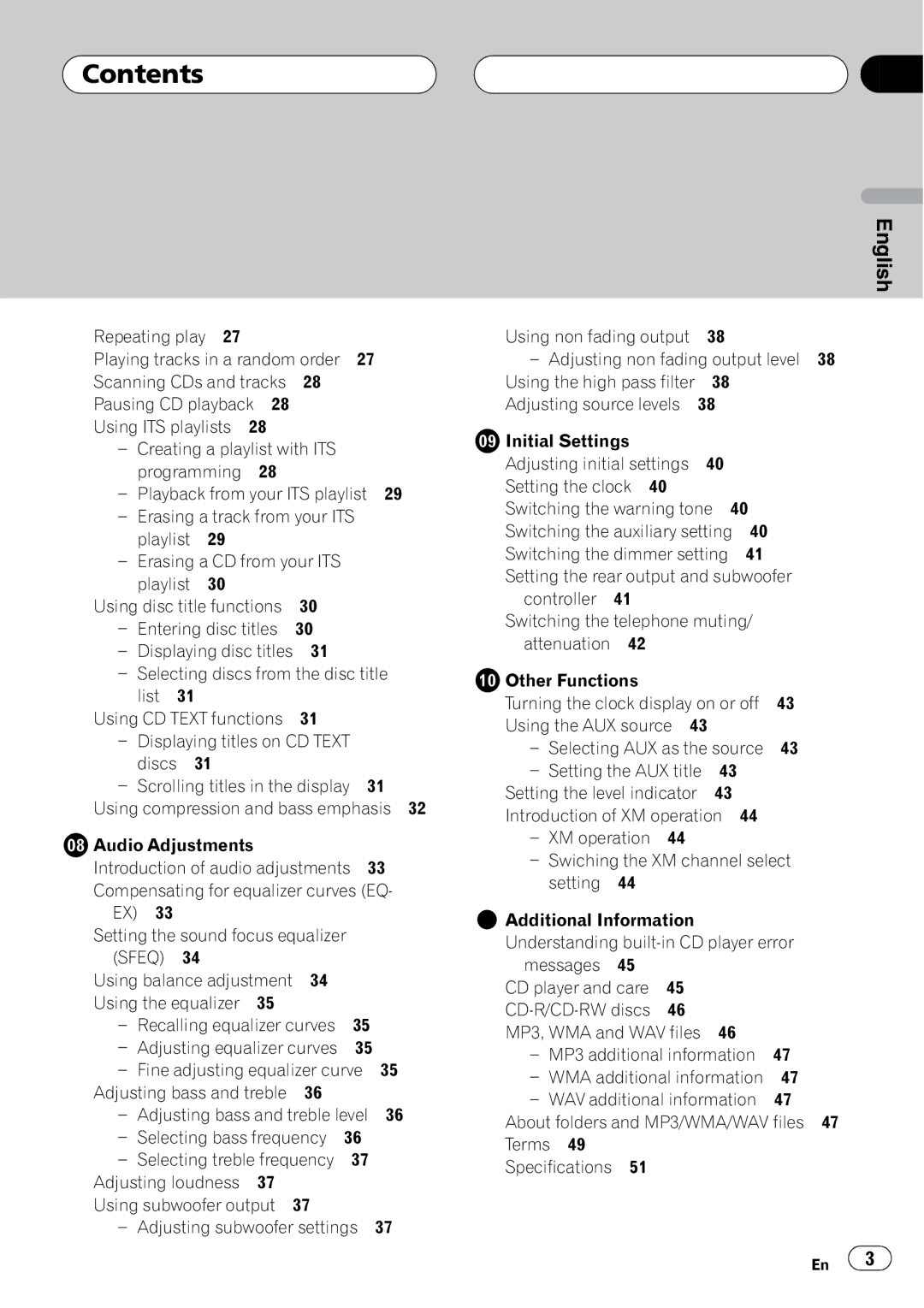 Playtex DEH-P560MP operation manual 