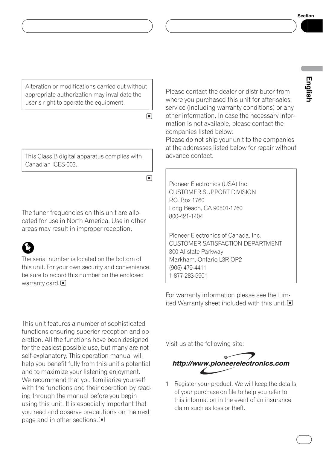 Playtex DEH-P560MP operation manual 