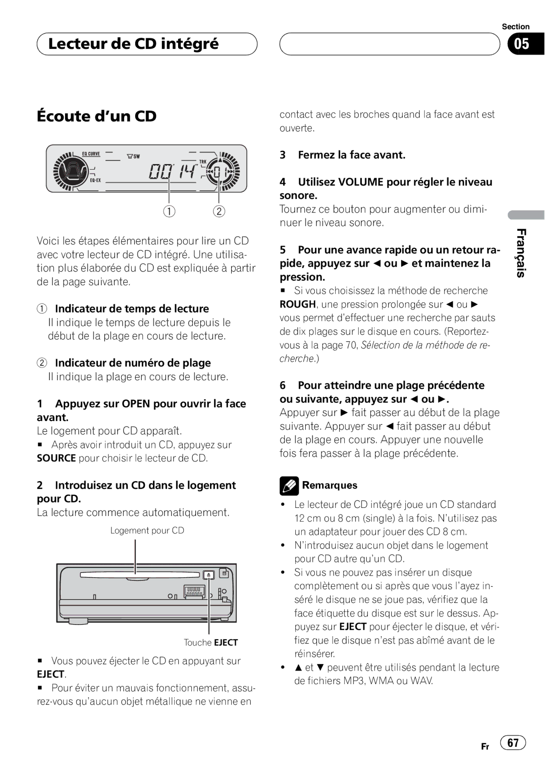 Playtex DEH-P560MP operation manual 