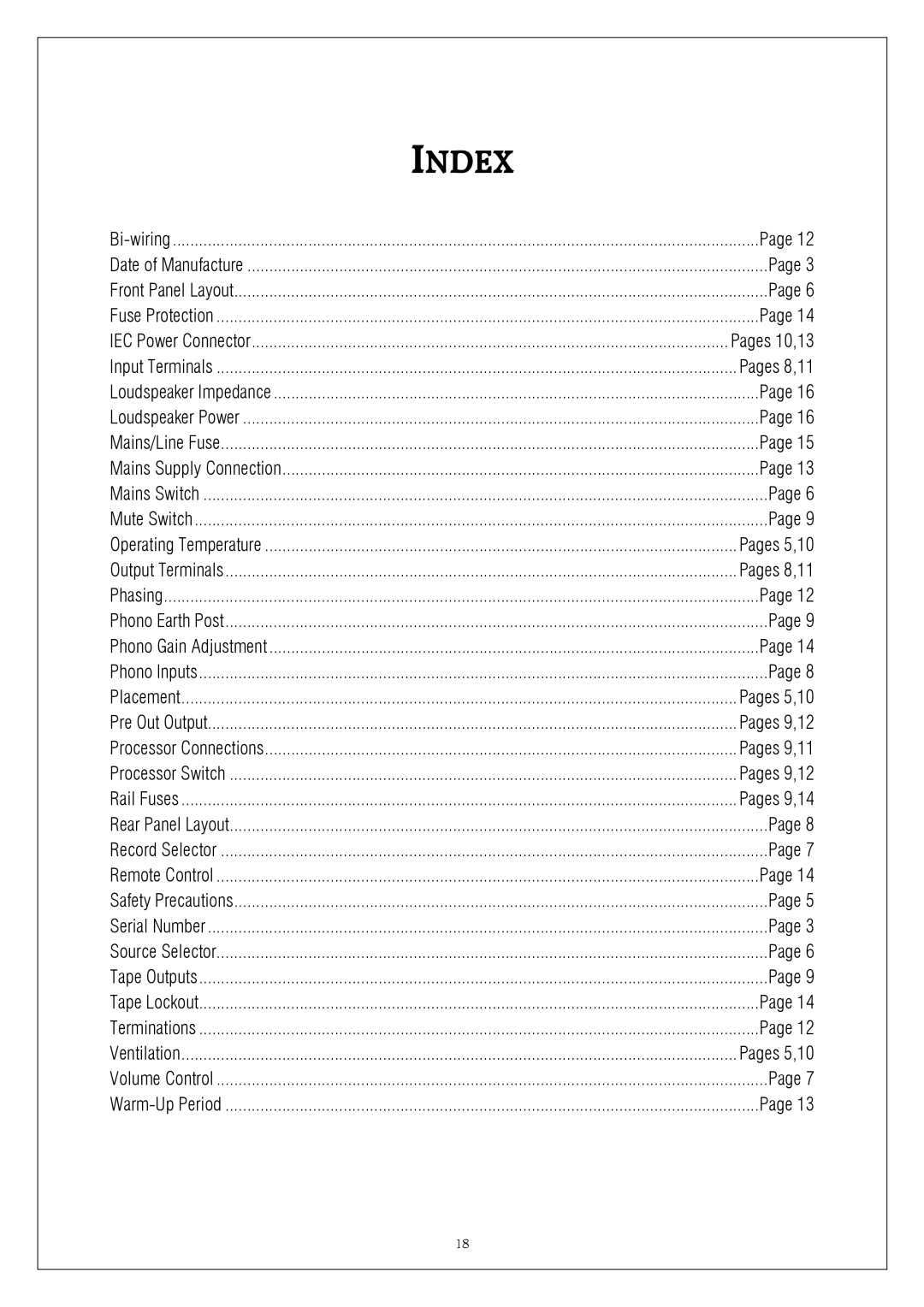 Plinius Audio 8200 MkII manual Pages 5,10 