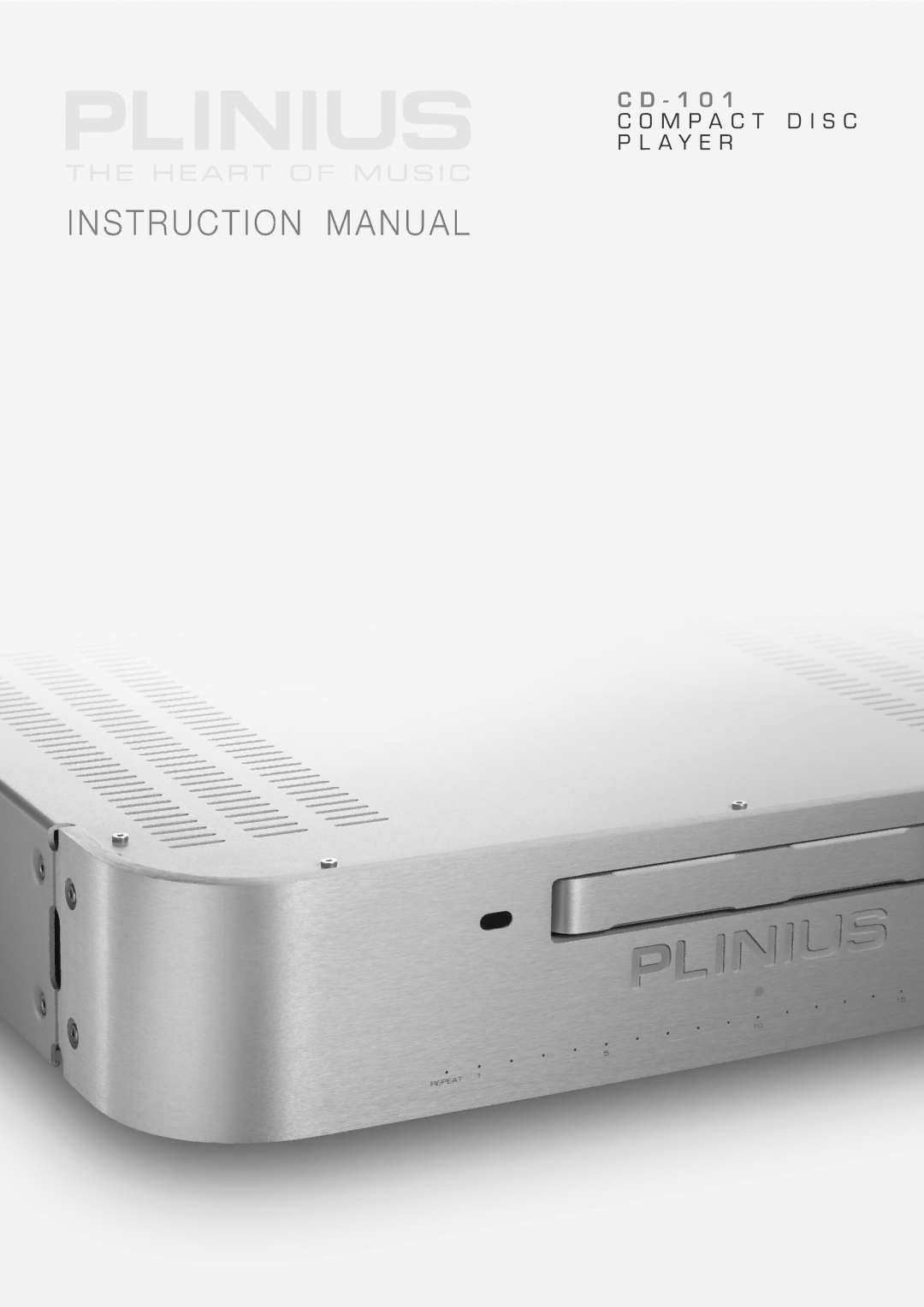 Plinius Audio CD101 manual 