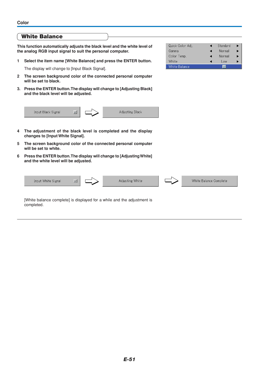 PLUS Vision U5-432 user manual White Balance 