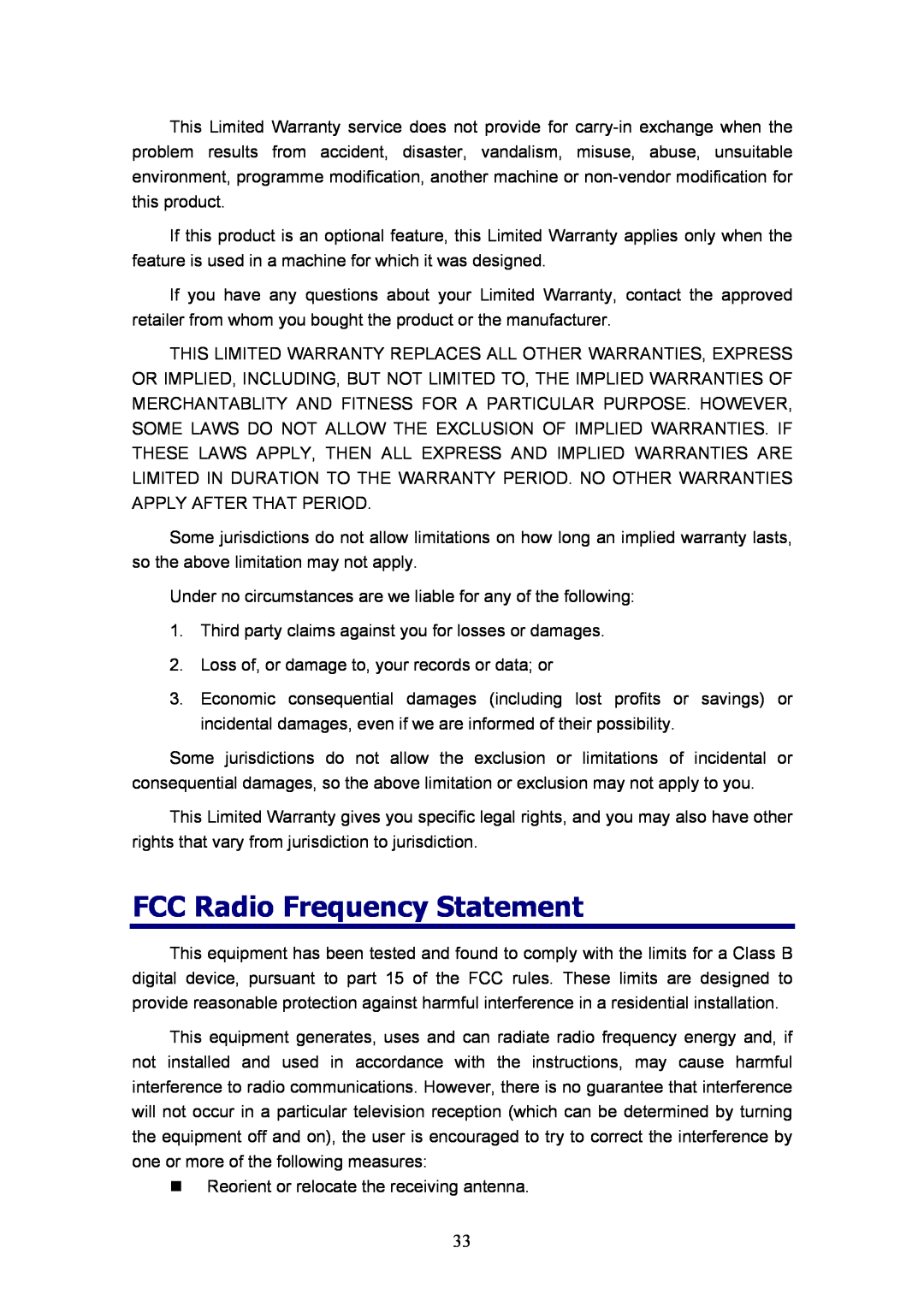 Plustek MobileOffice Scanner, D600 manual FCC Radio Frequency Statement 