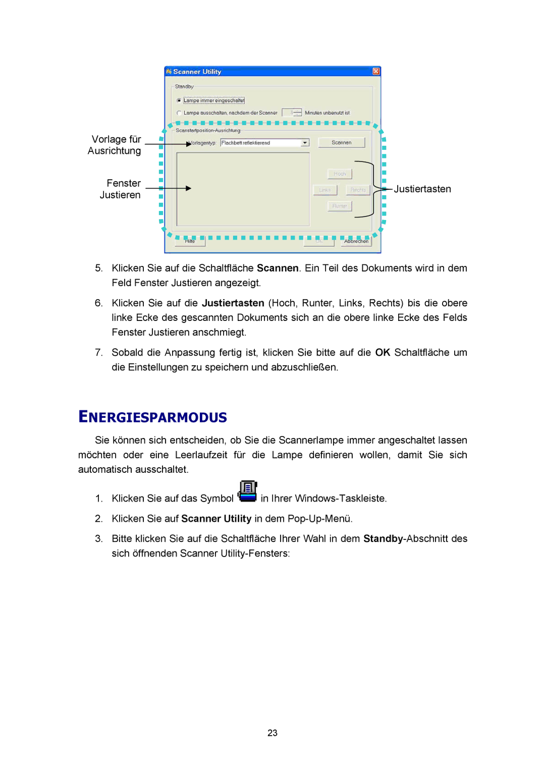 Plustek Scanner-Benutzerhandbuch, A360 manual Energiesparmodus 