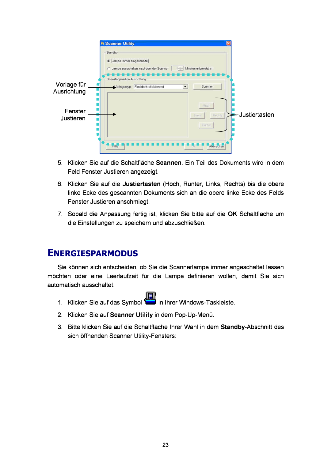 Plustek Scanner-Benutzerhandbuch, A360 manual Energiesparmodus 