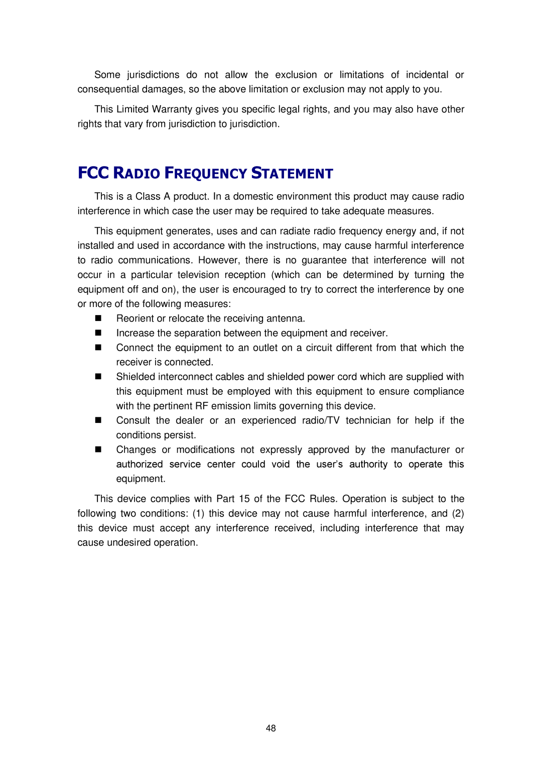 Plustek SN8016U, Plustek, SC8016U manual FCC Radio Frequency Statement 