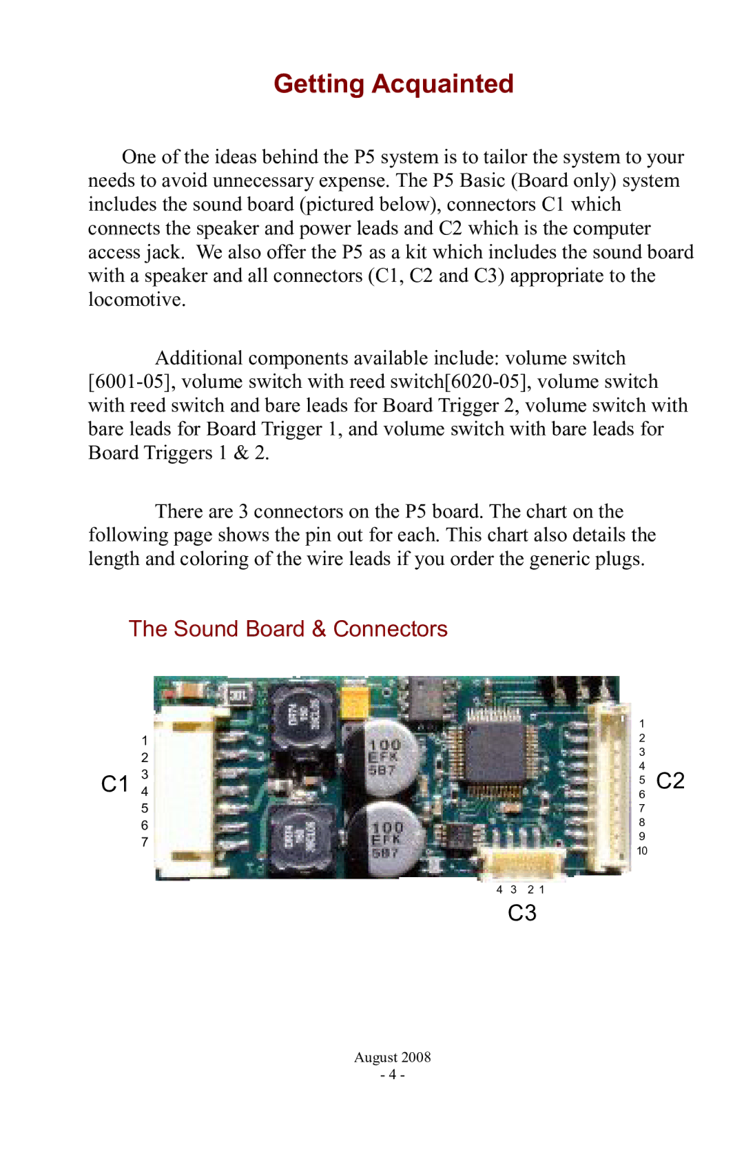 PMI - Phoenix P5 manual Getting Acquainted 