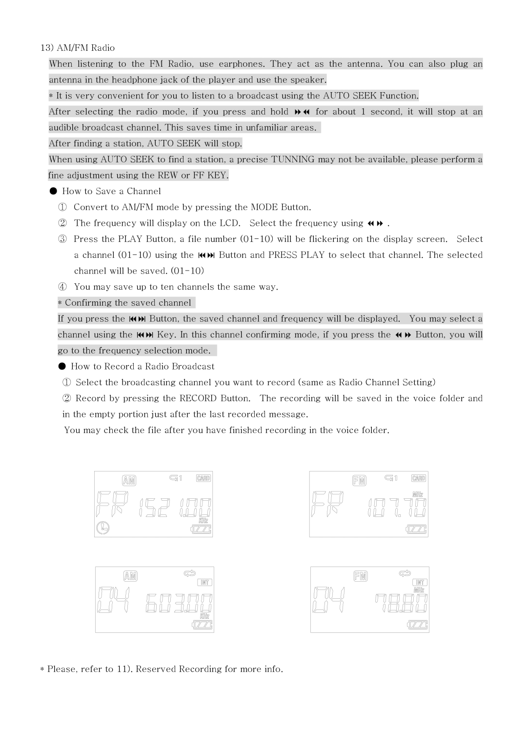 PoGo Products Radio YourWay user manual 