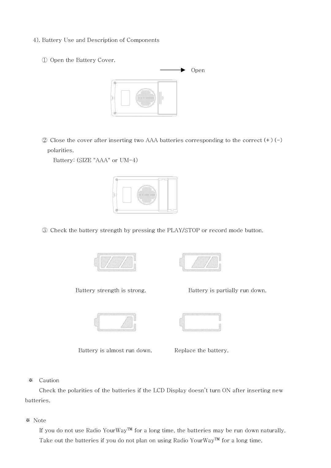 PoGo Products Radio YourWay user manual 