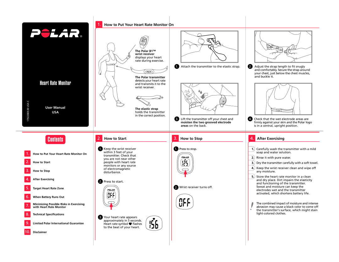 Polar B1 user manual Contents 