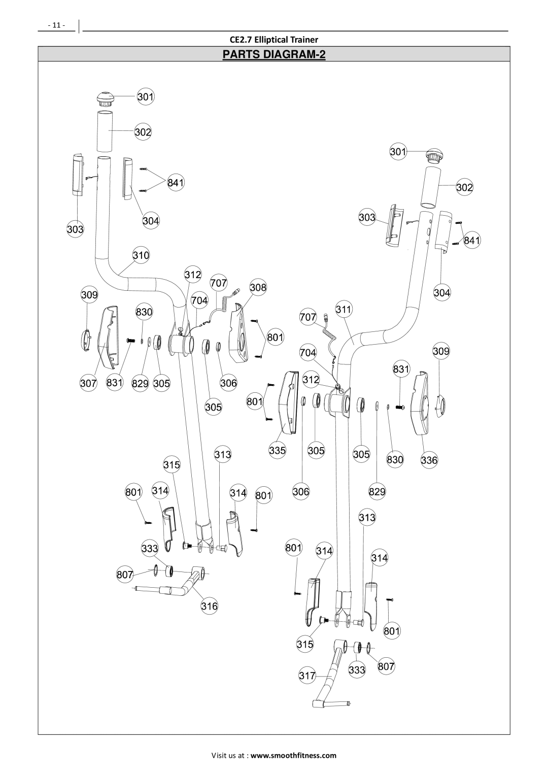 Polar CE2.7 user manual Parts DIAGRAM-2 