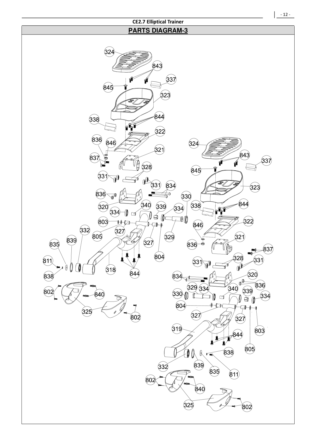 Polar CE2.7 user manual Parts DIAGRAM-3 