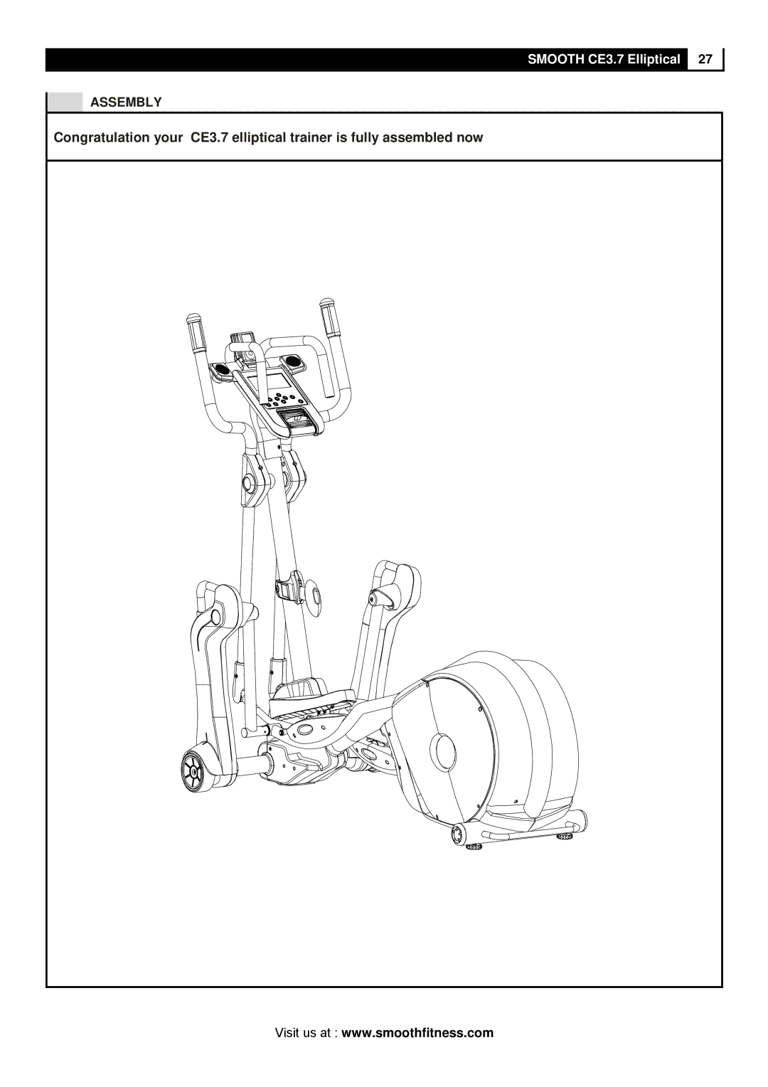 Polar CE3.7 user manual Assembly 