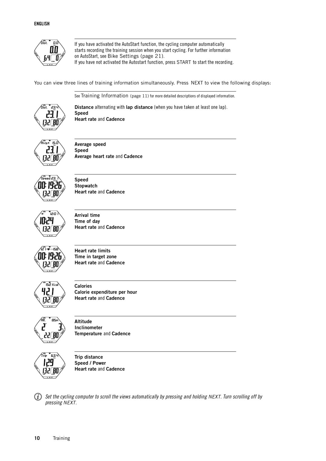 Polar CS500 user manual English 